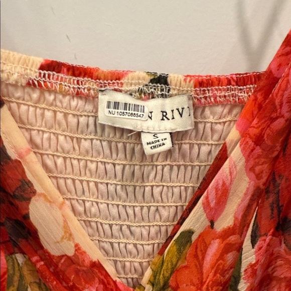 Anthropologie - Moon River - Pleated Floral Sleeveless Midi Dress - Picture 10 of 13